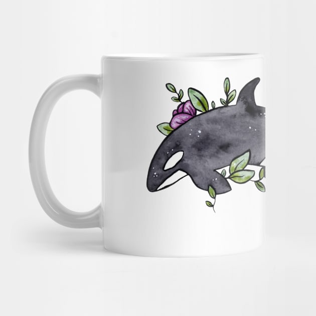 Floral Whale by Ellen Wilberg